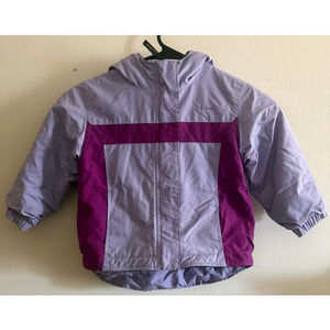 Girls L.L.Bean Puffer Jacket 3T Purple & Magenta